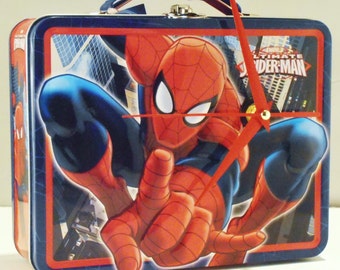 Spider Man Lunch Box Clock