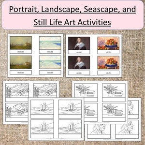 Art: Landscape, Seascape, Still Life, Portraits Activities Kindergarten