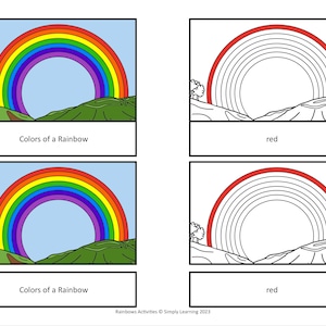 Rainbow Activities Montessori Science Spring Weather