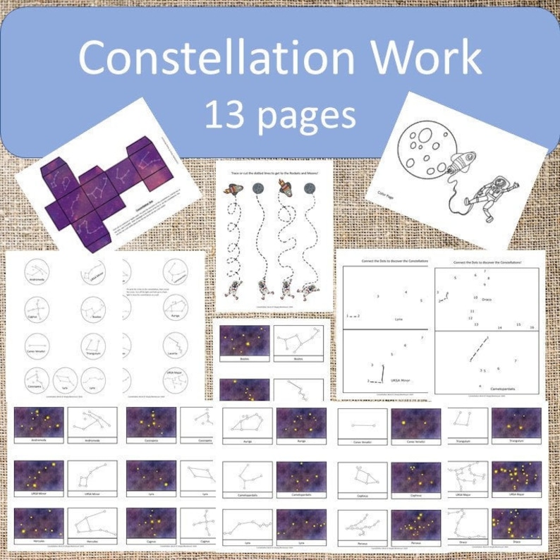 Constellation Study! Montessori Preschool Star Study - Etsy
