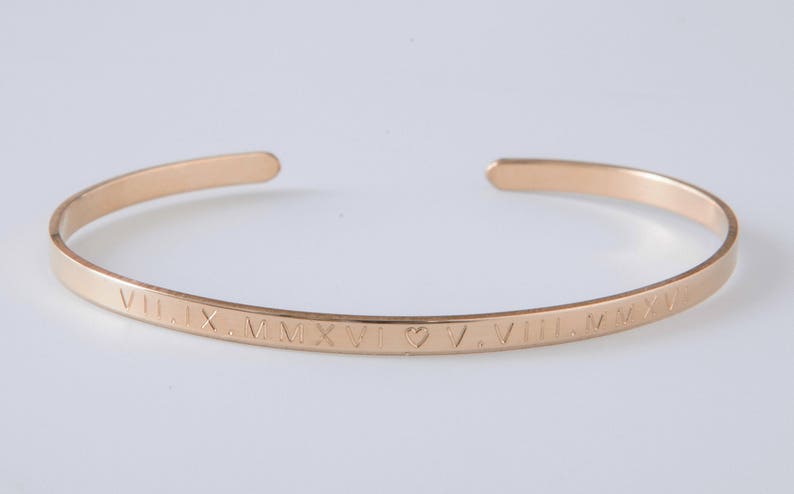 Skinny Cuff Bracelet,Gold, Rose, Silver, Inspirational Bracelet,Engraved Bracelet,Personalized Bracelet,Monogram Bracelet image 6