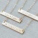 14k Gold Filled Bar Necklace,Gold Bar Necklace,Personalized Bar Necklace,Name Necklace,Engraved Necklace,initial necklace,Bridesmaid Gift 