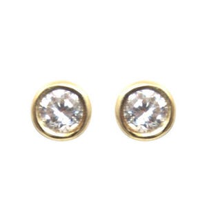 Stud Earrings Diamond Unique 9ct Gold Choose Yellow White Rose UK Hallmarked  ER376DU
