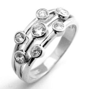 Silber Regentropfen Scatter Ring aus 925er Silber