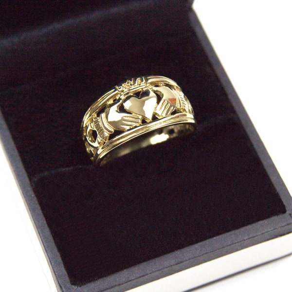 Claddagh Ehering 9ct Gold