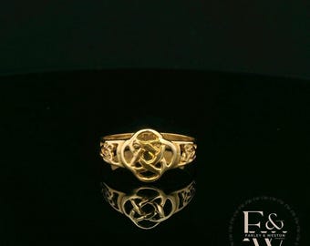 9ct Yellow Gold Celtic Knot Band Ring
