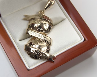 Birmingham City FC 9ct Gold Pendant Hand made in Birmingham