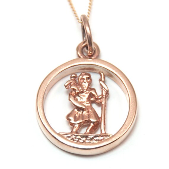 St Christopher Pendant 9ct Gold Yellow 