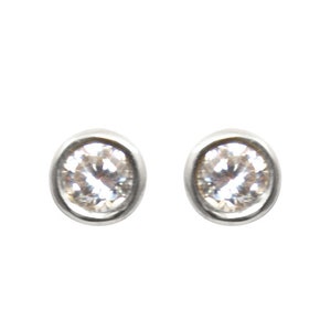 Stud Earrings Diamond Unique 9ct Gold Choose Yellow White Rose UK Hallmarked ER376DU White Gold