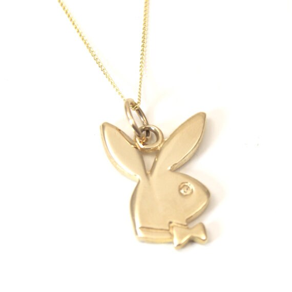 Pendant Playboy Bunny 9ct Gold Yellow 
