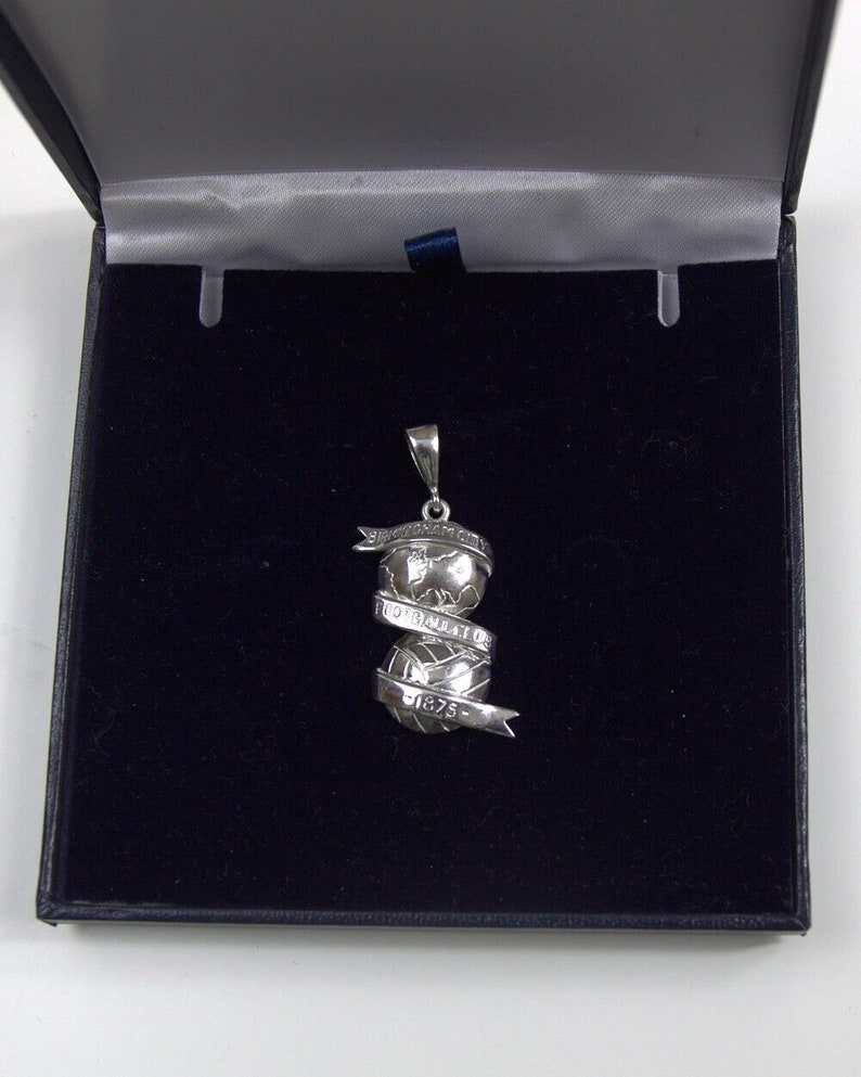 Birmingham City FC .925 Sterling Silver Pendant Hand made in Birmingham image 3