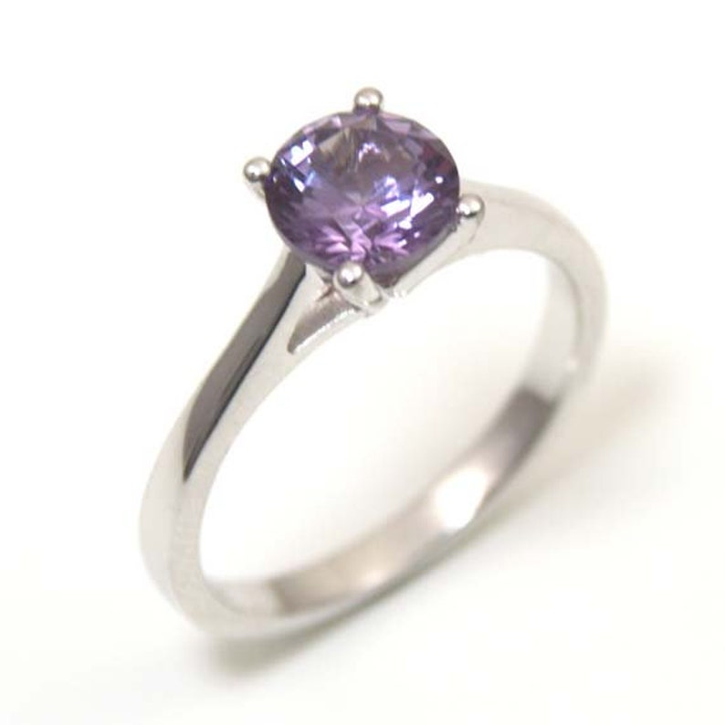 Engagement Ring 1ct Alexandrite Solitaire Sterling Silver 108