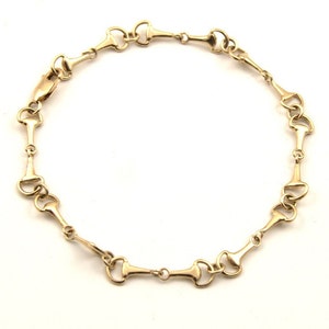 Equestrian Double Bit Bracelet 9ct Gold Fully UK Hallmarked (BR288)