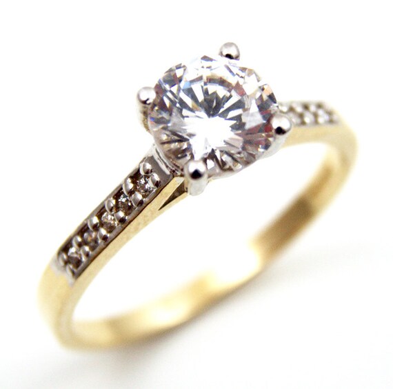 9ct 5mm Blanco Y Rosa Oro Diamante Corte Anillo De Bodas Tamaño o caracteriza