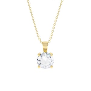 Pendant Gold Diamond Unique 1ct and 0.50ct Solid Hallmarked