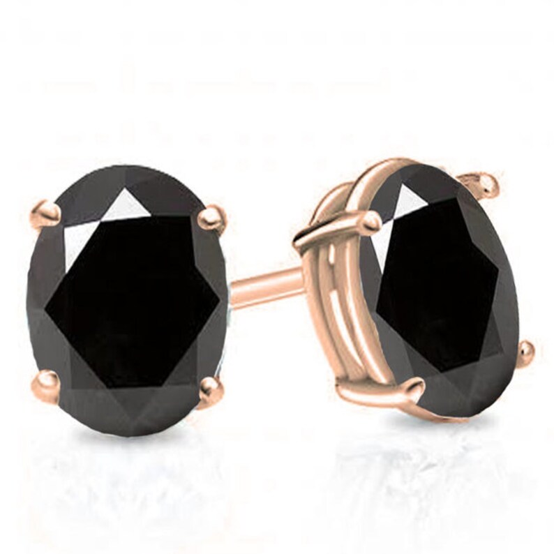 Stud Earrings Sapphire Oval 4 Claw Set 9ct Gold