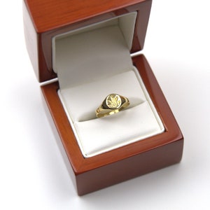 Signet Ring Gold  Prince of Wales Feathers