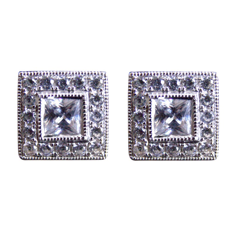 38274 Diamond-unique sólido plata rodio platino Solitario Anillo