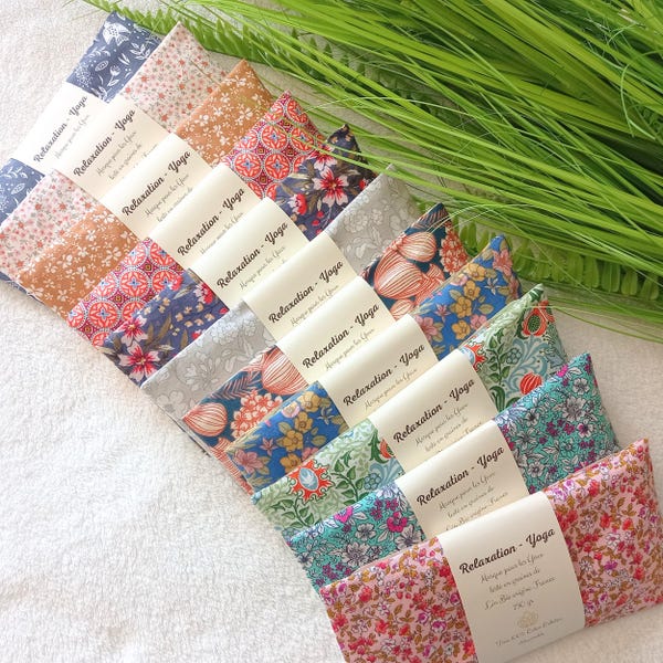Relaxing Flaxseed Eye Mask - Relaxing Eye Mask - Meditation Mask - Yoga Eye Cushion - Savasana Mask