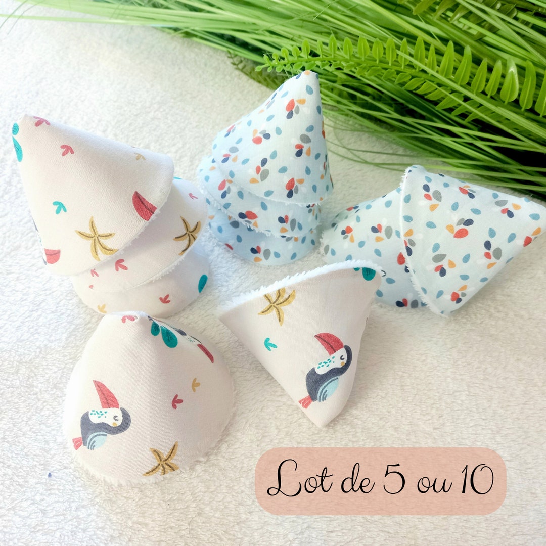 Lot De 6 Pare-pipi Pour Bébé - En Coton Et Bambou - Lavable Et Réutilisable - Pour Changes Sans Accident