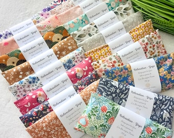 Masque relaxant pour les yeux aux graines de lin - Masque relaxation yeux - Masque méditation - Coussin yoga pour les yeux - Masque Savasana