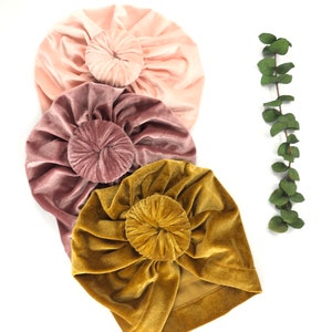 Velvet Knot Turban | Baby Head Wrap | Baby Turban