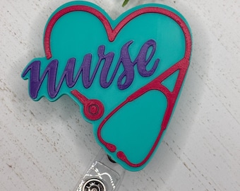 Nurse Badge Reel | Double sided | 3D Printed