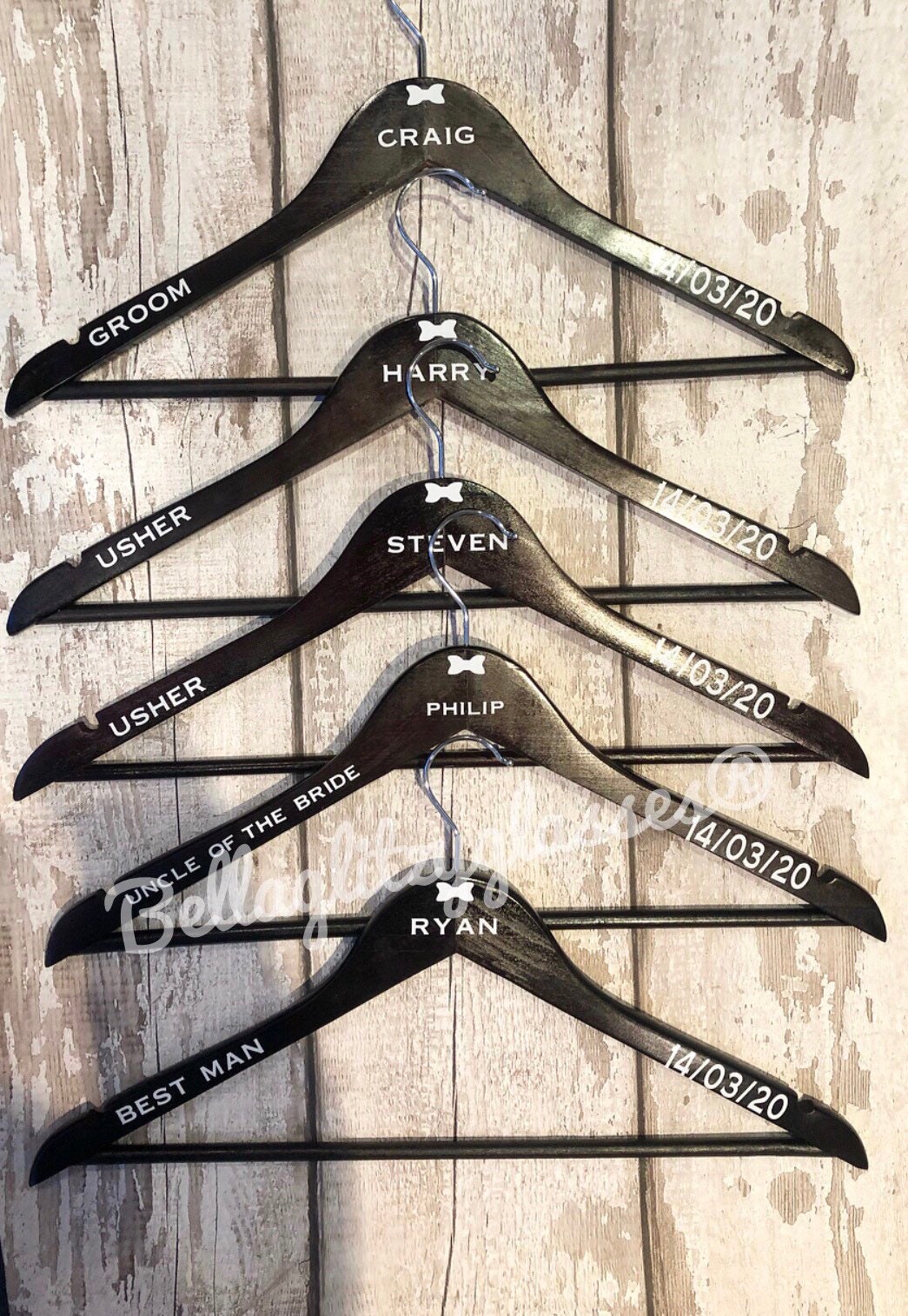 Mens Wedding Hangers Etsy