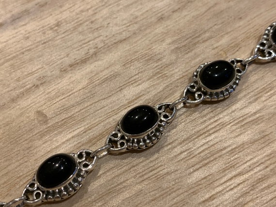 Black Onyx Sterling Silver Bracelet, Black Onyx Bracelet, Chain Black Onyx Bracelet, Heavy Weight Onyx Bracelet - Etsy Black Onyx Sterling Silver Bracelet, Black Onyx Bracelet, Chain Black Onyx Bracelet, Heavy Weight Onyx Bracelet - Etsy