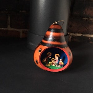 Nativity Set Gourd, Nativity Scene, Christmas decorarion image 5