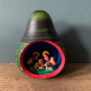 Nativity Set Gourd, Nativity Scene, Christmas decorarion image 10