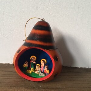 Nativity Set Gourd, Nativity Scene, Christmas decorarion image 6