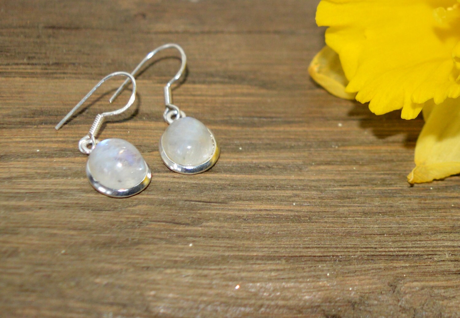 Moonstone silver earrings Dangle moonstone silver earrings Etsy