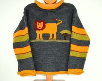 Animal Motif Jumper - Etsy Ireland