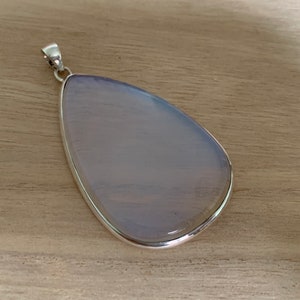 Large opalite silver pendant, Teardrop  Opalite pendant, Opalite Crystal, Massive Opalite pendant