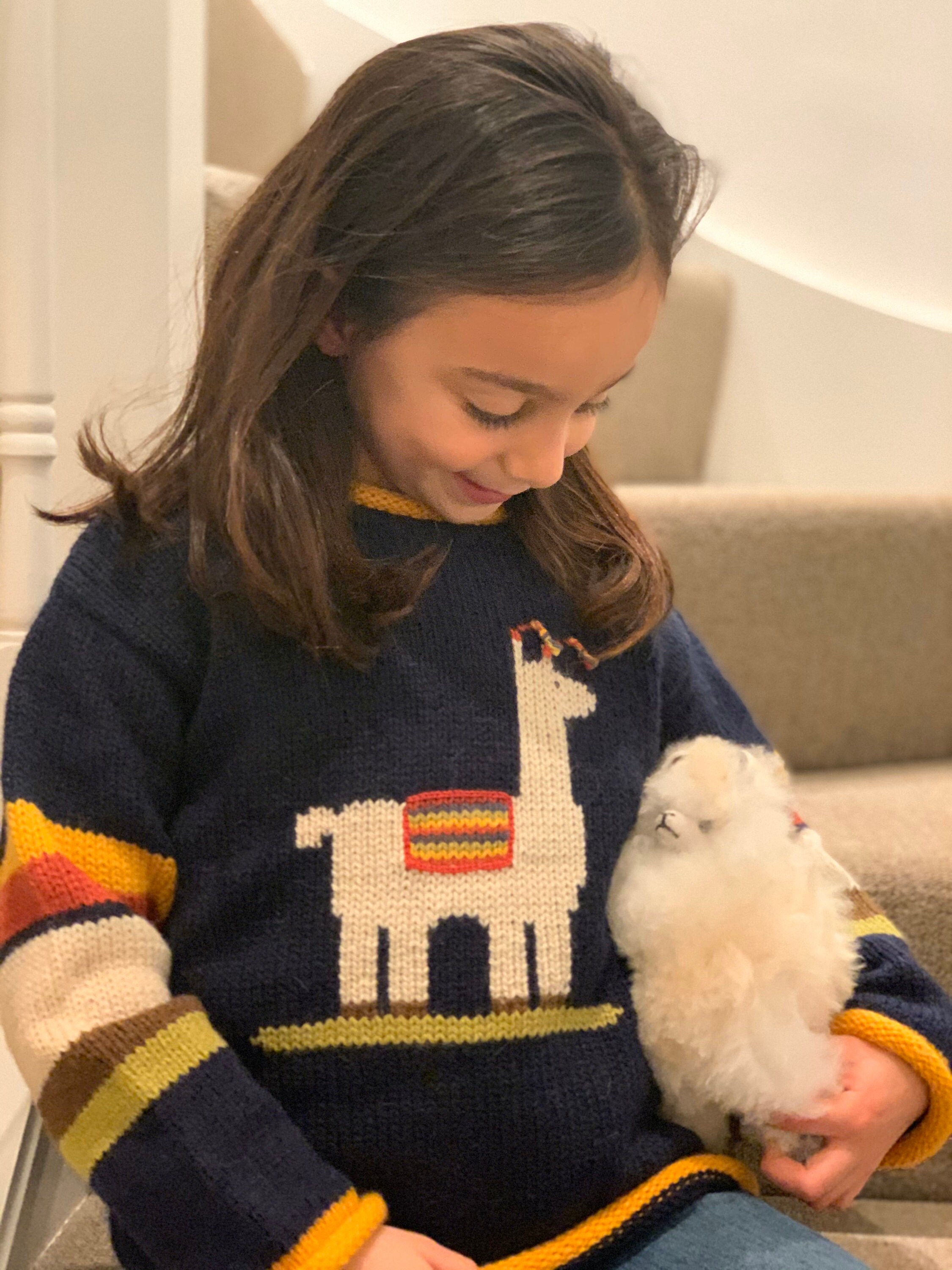 Baby llama clearance sweater