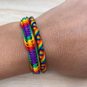 Gay Pride LBGT Friendship bracelets, Pride bracelet, Plated bracelet, Gay Pride bracelet, Pride wristband, Pride gifts