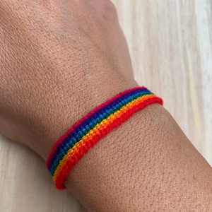 Gay Pride Friendship bracelets, LGBT bracelet, Plated bracelet, Gay Pride bracelet, Pride wristband, Rainbow, Flat bracelet