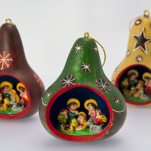 Nativity Set Gourd, Nativity Scene, Christmas decorarion