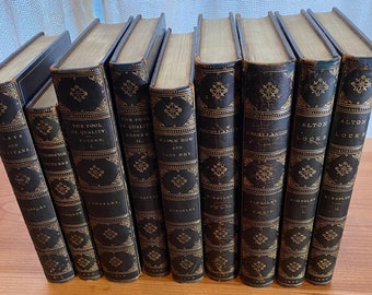 Charles Kingsley, 9 Volume Set, First and Other Collection-worthy Editions 1800s