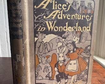 Alice's Adventures in Wonderland, Lewis Carroll, Illustrated by M L Kirk and John Tenniel, 1904, Frederick A Stokes Company, First Edition