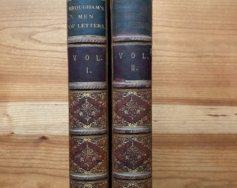 Lives of Men of Letters and Science, in The Time of George III, Henry, Lord Brougham, Charles Knight and Co London, 1845, Steel Engravings