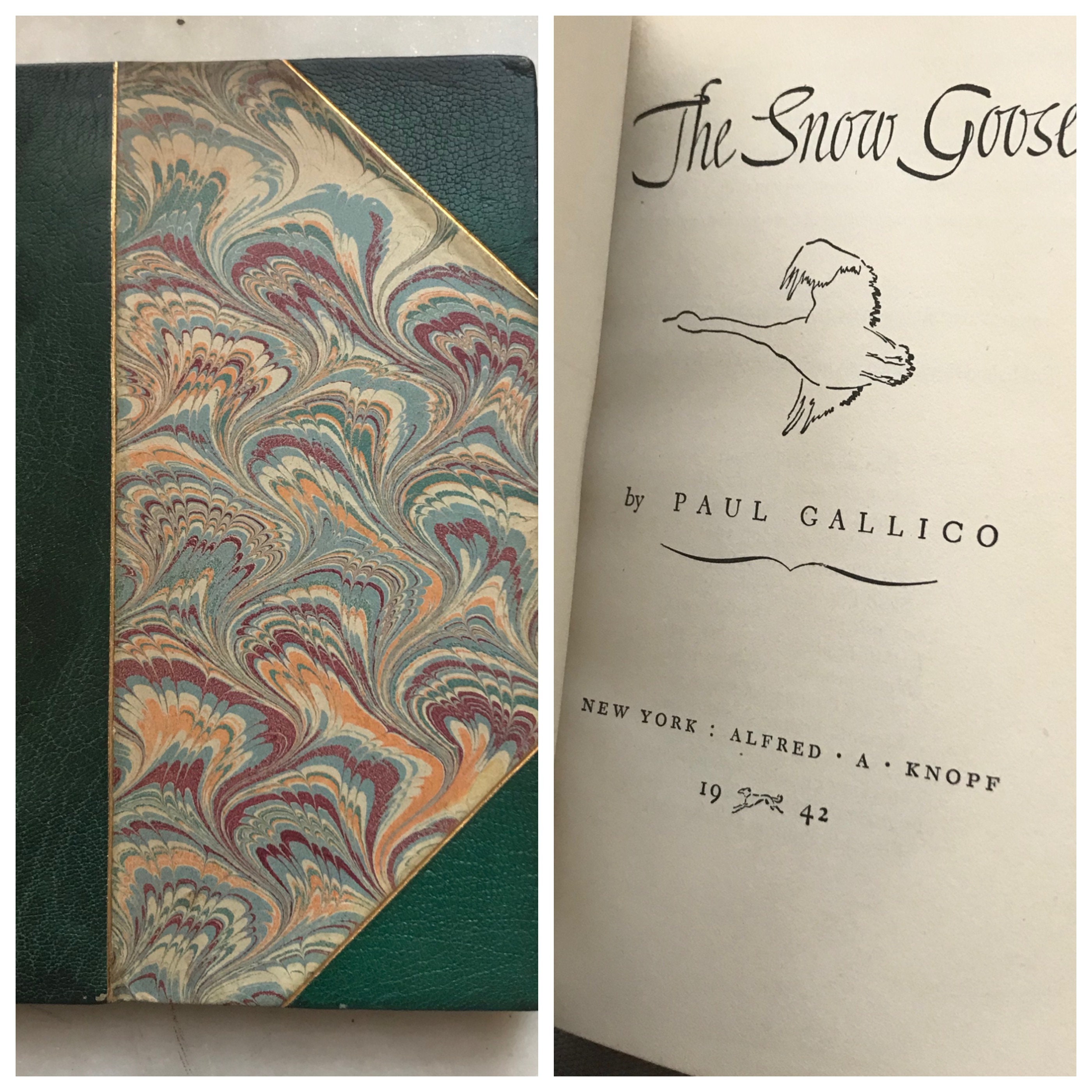 The Snow Goose Paul Gallico 1942 Alfred A Knopf 15th | Etsy