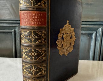 The Children of the New Forest, Frederick Marryat, John Gilbert Illustrations, George Routledge & Sons, 1870s, Bickers and Son Fine Binding