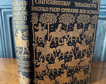 Tales of the Canterbury Pilgrims Retold from Chaucer & Others, F. J. Harvey Darton, Hugh Thompson, Frederick A Stokes, 1908