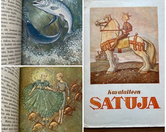 kuvataiteen Satuja, kuvittanut Börn Landström, Fine Art Fairy Tales, 1945, First Edition