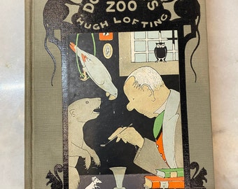 Doctor Dolittle's Zoo, Hugh Lofting, Fred A Stokes, 1925, 5th Printing
