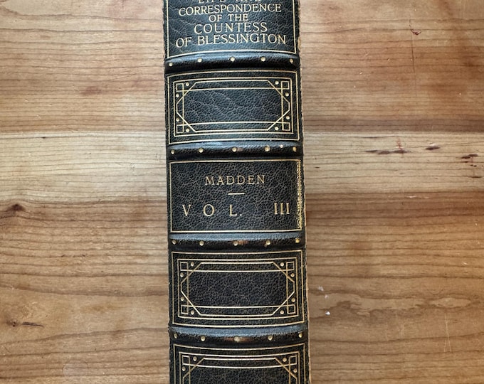 Featured listing image: Signed * The Countess of Blessington, Literary Life and Correspondence, R R Madden, 1855, Extra Illustrated, Bayntun Bath Signed Binding