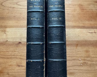 19th Century Work Satire, Heads of the People, Portraits of the English, Kenny Meadows, Essays by Distinguished Writers, 1840, London