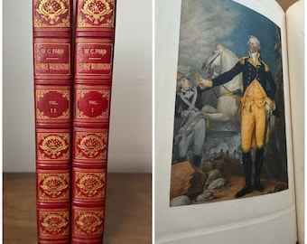 George Washington, Memorial Edition, Worthington Chauncey Ford, 2 Vol. Set Limited Edition Goupil & Co Charles Scribner's Sons